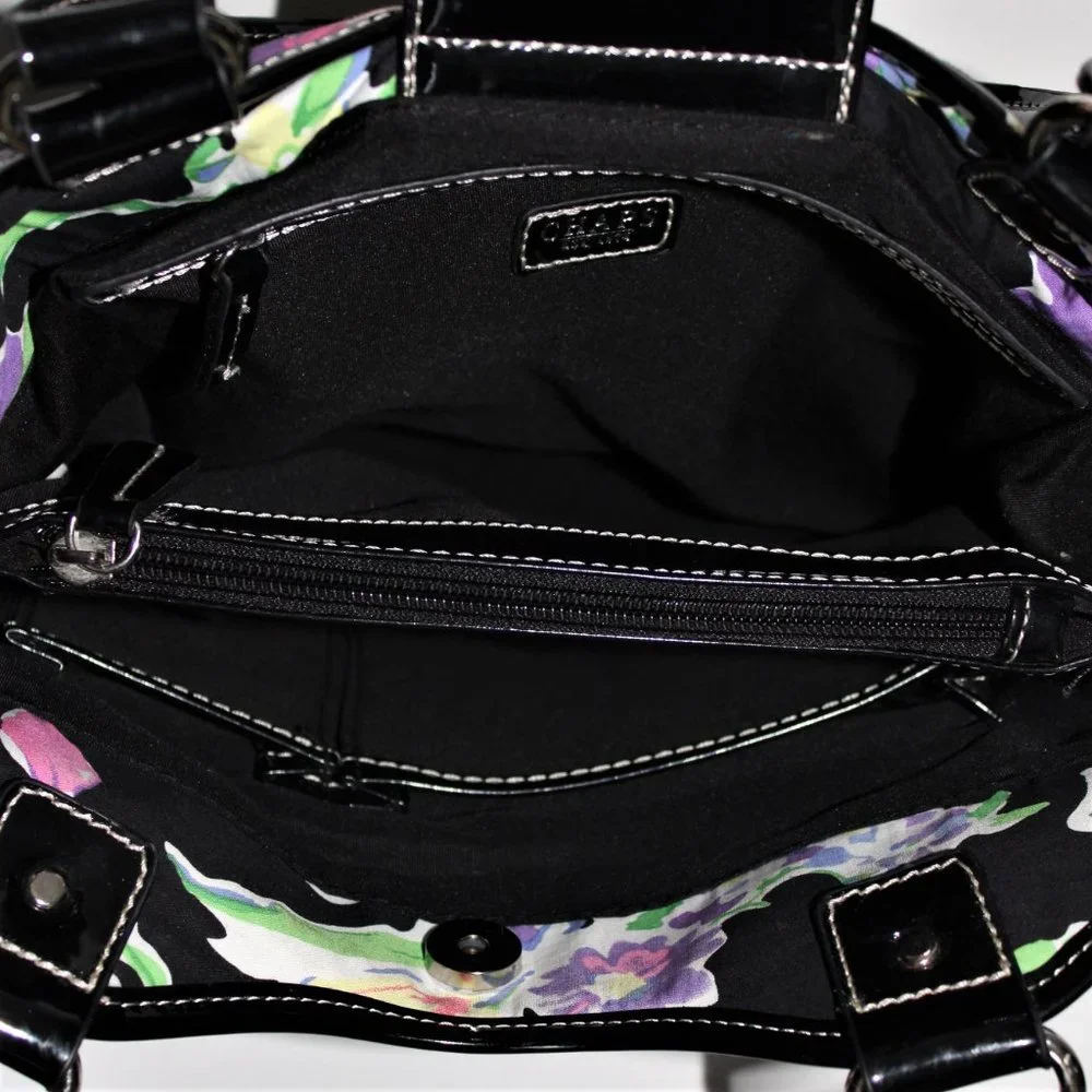 Chaps Multi-color Floral Print Fabric Shoulder Bag - Picture 6 of 8